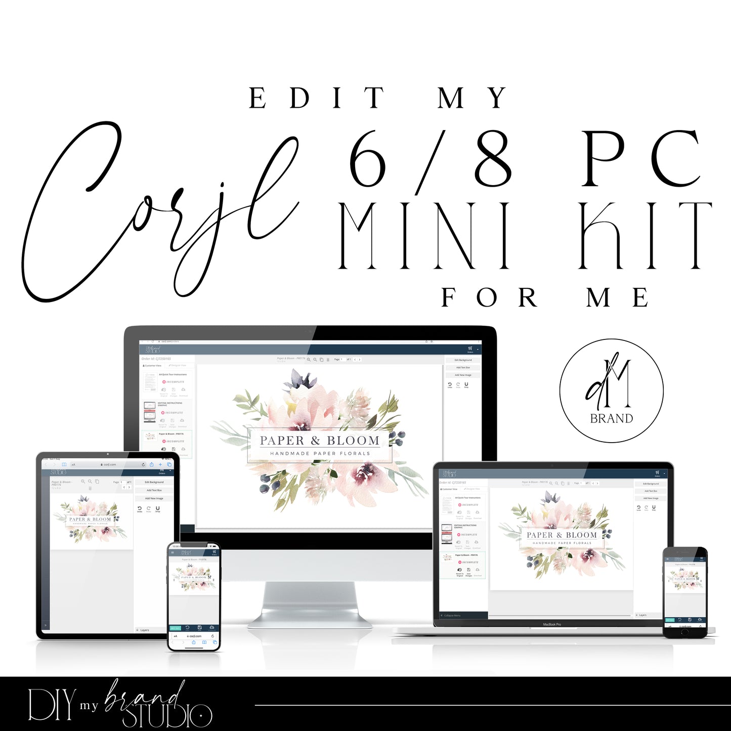 ONLY BUY alongside a 6 or 8pc Maxi Kit from my shop CORJL Editing Service for 6 & 14pc Maxi Kits - Edit for Me Edit my Logo - Minor Edits