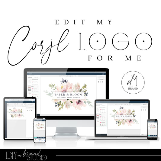 ONLY BUY alongside a logo from my shop - CORJL Editing Service for Primary Logo Designs Only - Edit for Me - Edit my Logo - Minor Edits