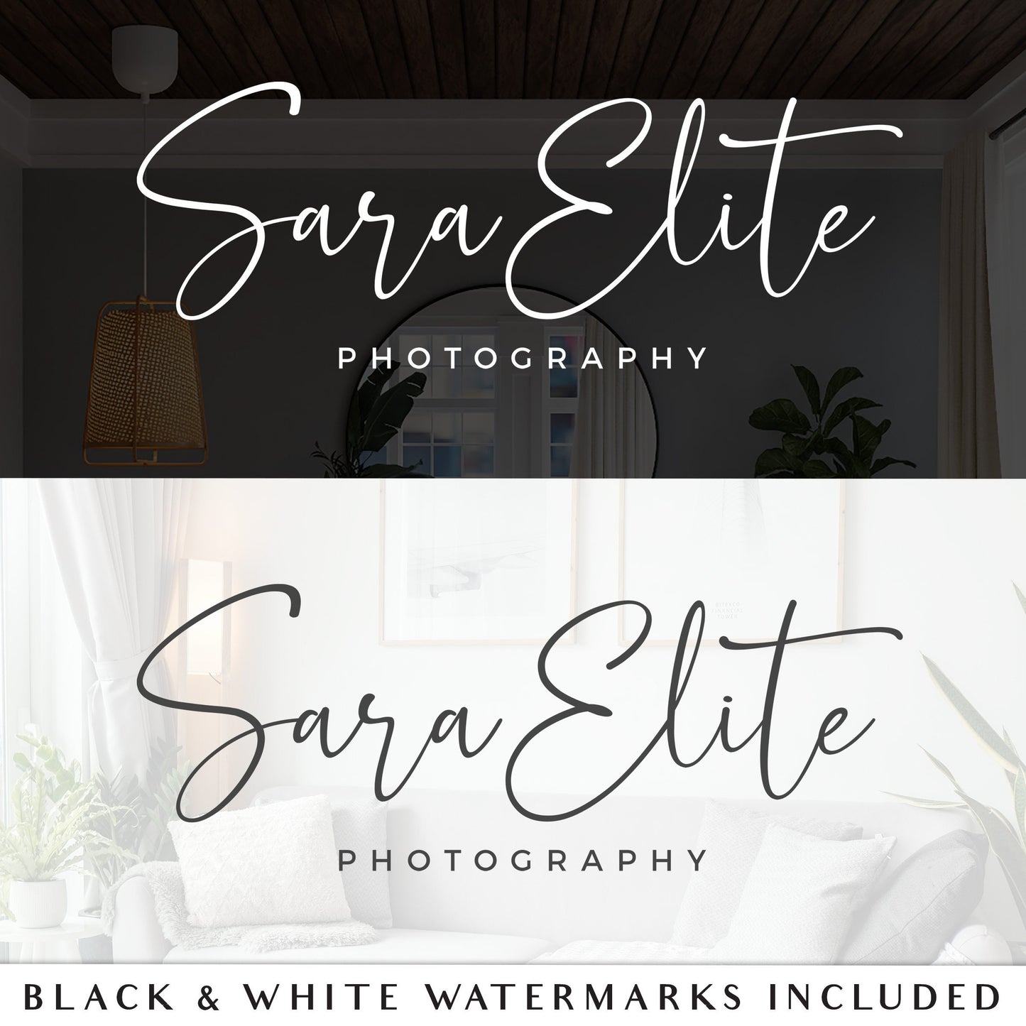 EDITABLE Signature Logo Text Only Photography Watermark Typography Logo Design INSTANT Download DIY Premade Customizable Template - PR0586