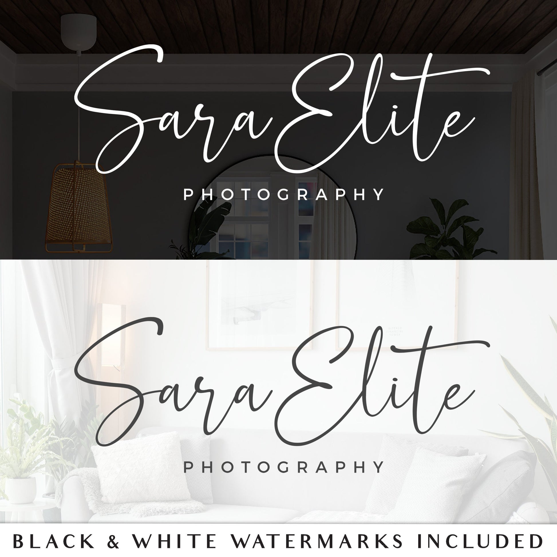 EDITABLE Signature Logo Text Only Photography Watermark Typography Logo Design INSTANT Download DIY Premade Customizable Template - PR0586