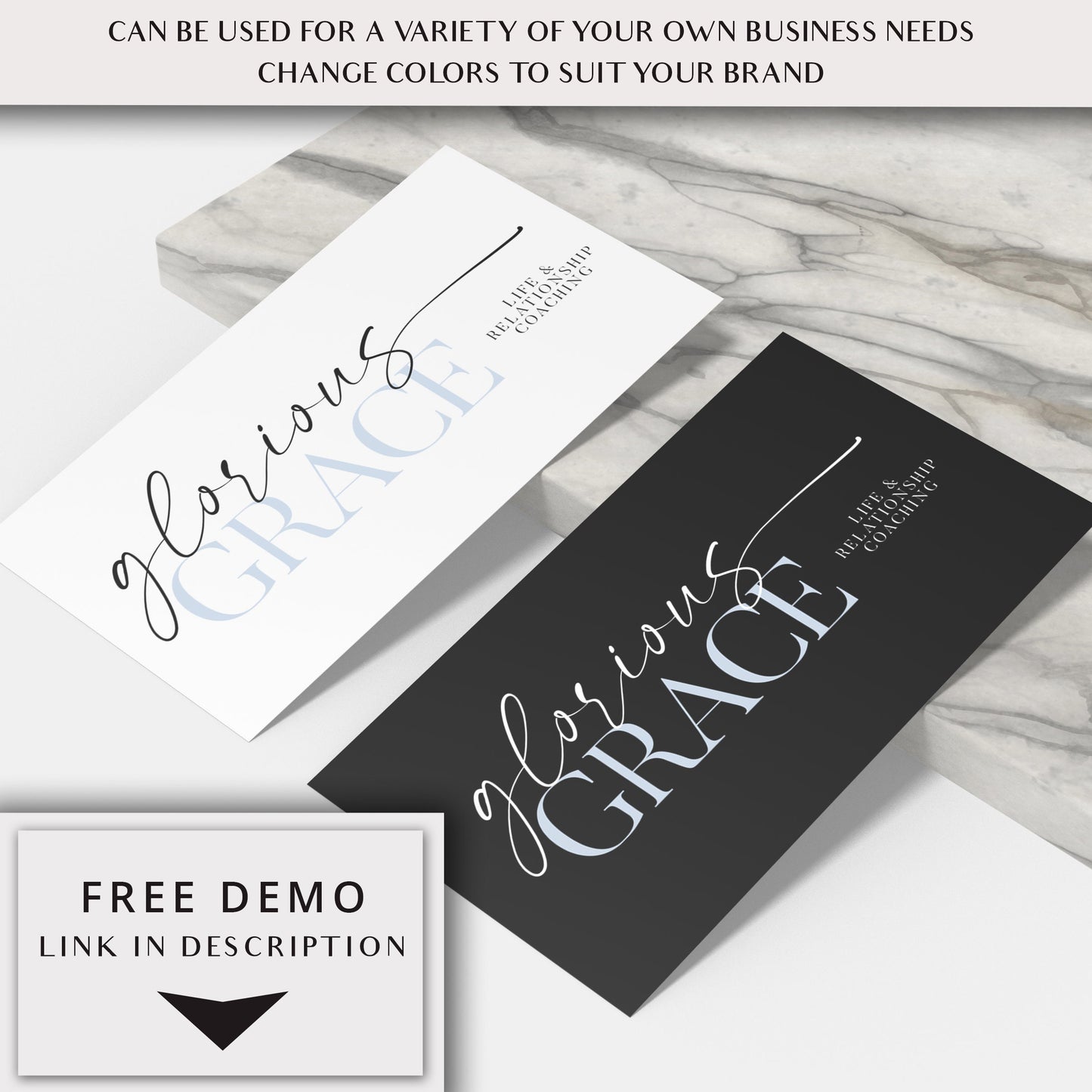 DIY Editable Signature Logo Template, Photography Watermark Logo, Text Logo Design, Instant Download DIY Premade Customizable PR0636