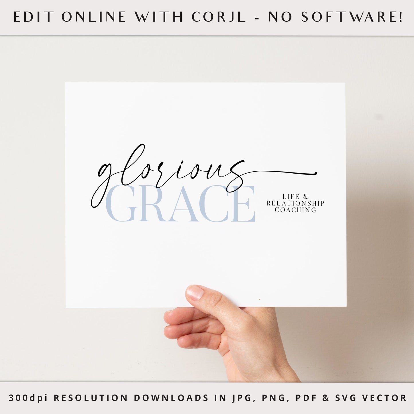 DIY Editable Signature Logo Template, Photography Watermark Logo, Text Logo Design, Instant Download DIY Premade Customizable PR0636