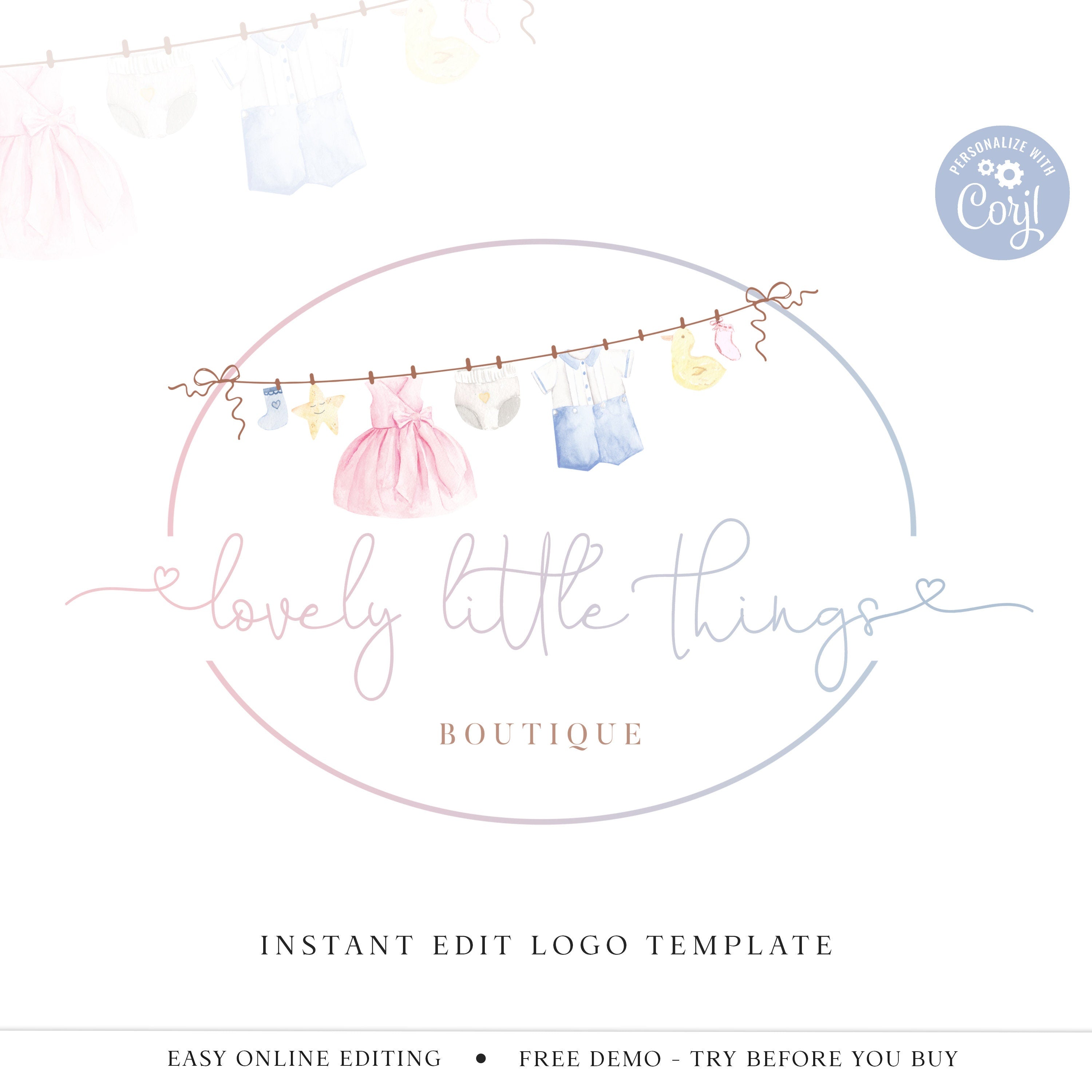 Free: Lovely baby shop logo template - nohat.cc