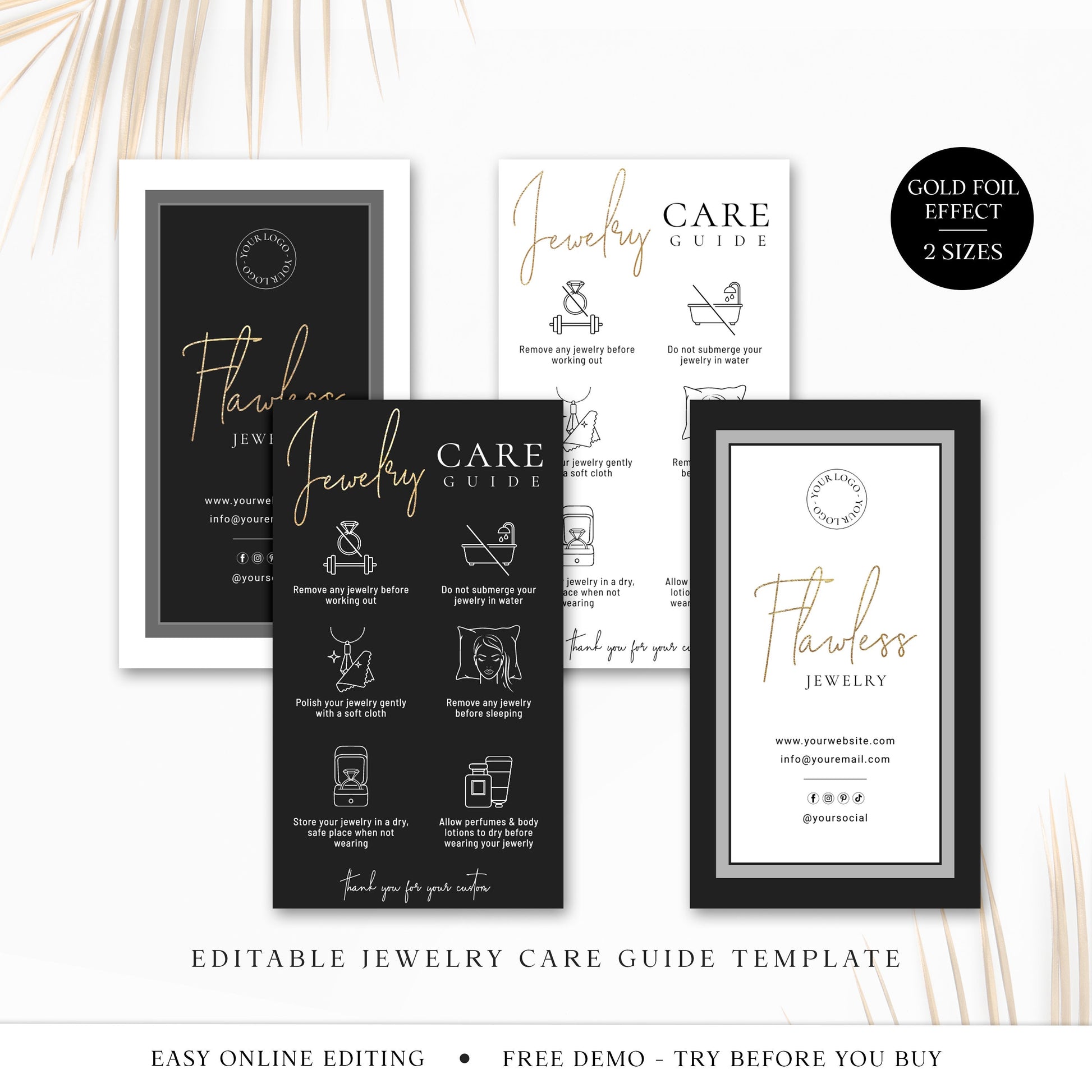 DIY Care Instructions Cards for Your Hand Made Products // In